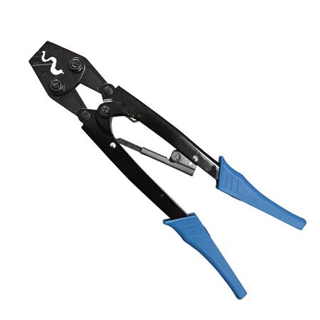 Crimping tool with klutch ratchet handle for 5,5-25mm² terminals