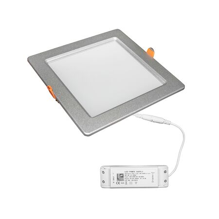 Led Down Light Square 32W 240V 4000K Silver Frosted Cover