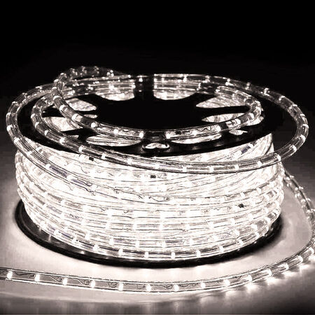 Led Rope Light Clear Round D13mm 2wires 36led/m Warm White