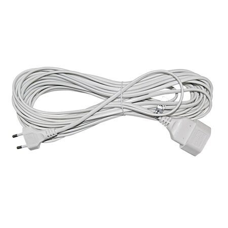 Cable extension 10m white (oval shape 2x0.75mm²)