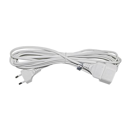 Cable extension 5m white (oval shape 2x0.75mm²)