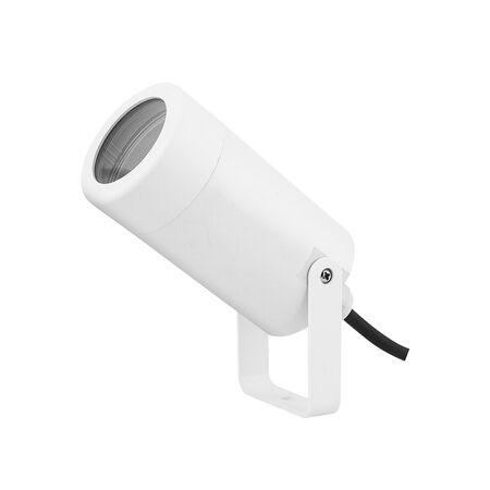 Floor mounted Plastic cylindlical Spot lighting fitting GU10 with bracket IP44 white