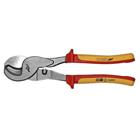 Cable Cutter Plier VDE 1000V yellow-red handle 250mm