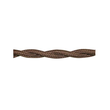 Textile flexible string cable 2x0.75mm² brown