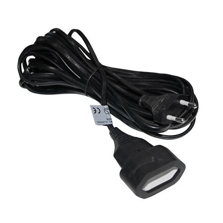 Cable extension 5m black (oval shape 2x0.75mm²)