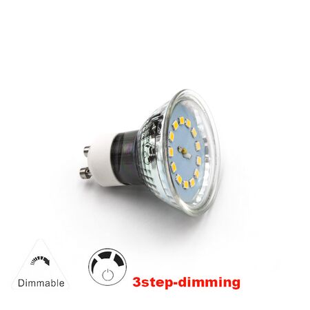 Led SMD GU10 Glass 230V 5W 110° 3 Stage Dimmable Warm White