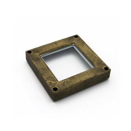 Top part for Wall mounted Aluminum Square Up-Down 108x108mm Spot lighting fitting 7163-7164 golden black