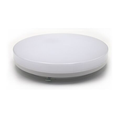 Led Round Ceiling mounted lighting fitting (PC) with Microwave sensor white opal cover 18W D:220mm 4000K