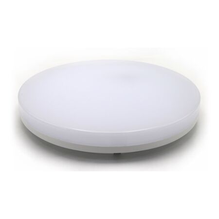 Led Round Ceiling mounted lighting fitting (PC) with Microwave sensor white opal cover 24W D:330mm 4000K