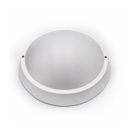 Led Round Ceiling mounted lighting fitting (PC) with Microwave sensor white opal cover 24W D:220mm 4000K