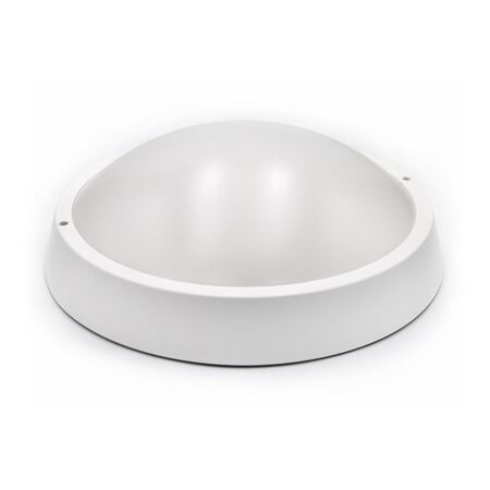 Led Round Ceiling mounted lighting fitting (PC) with Microwave sensor white opal cover 30W D:220mm 4000K