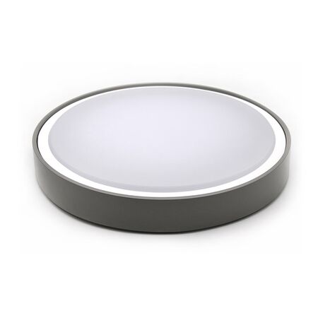 LED CEILING FIXTURE PC ROUND D:300MM 18W 4000K IP65 GREY