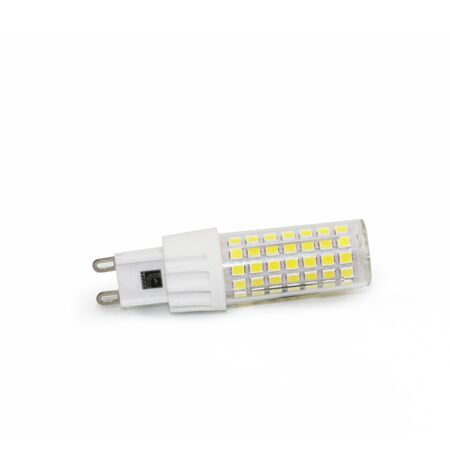 LED ΛΑΜΠΑ SMD ΚΕΡΑΜΙΚΟ G9 6W 230VAC ΔΙΑΦΑΝΗ ΨΥΧΡΟ 6200Κ