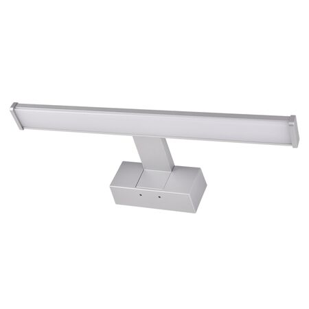 ΦΩΤΙΣΤΙΚΟ LED ΛΟΥΤΡΟΥ ΑΛΟΥΜ.&PC 40cm 8W IP44 4000K ΣΑΤΙΝΕ ΜΕ ΒΑΣΗ