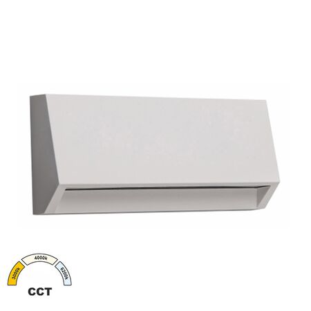 LED ΦΩΤΙΣ.PC ΕΠΙΤΟΙΧΟ ΕΜΜΕΣ. ΚΥΡΤΟ ΟΡΘΟΓ. 3W CCT IP65 ΛΕΥΚΟ