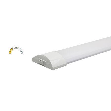 LED ΦΩΤΙΣΤΙΚΟ ΟΒΑΛ PC.60cm 18W CCT ΜΕ ΔΙΑΚΟΠΤΗ ON/OFF ΛΕΥΚΟ