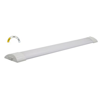 LED ΦΩΤΙΣΤΙΚΟ ΟΒΑΛ PC.120cm 36WCCT ΜΕ ΔΙΑΚΟΠΤΗ ON/OFF ΛΕΥΚΟ