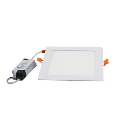 LED ΦΩΤΙΣ. ΨΕΥΔΟΡΟΦΗΣ ΑΛΟΥΜ.ΤΕΤΡΑΓΩΝΟ 12W 6300K 120° ΛΕΥΚΟ