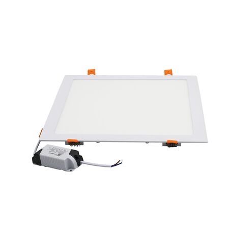 LED ΦΩΤΙΣ. ΨΕΥΔΟΡΟΦΗΣ ΑΛΟΥΜ.ΤΕΤΡΑΓΩΝΟ 24W 3000K 120° ΛΕΥΚΟ
