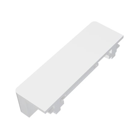 END CAP SURFACE MOUNTED FOR RAIL MINI WHITE