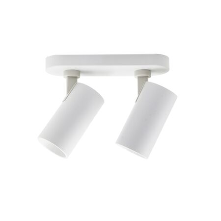 SPOT ALUMINUM WALL/CEILING FOR GU10 DOUBLE WHITE