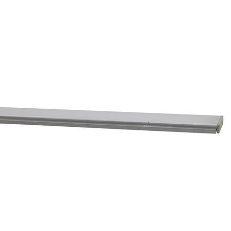 Aluminum profile 2m wall mounted wide for led strips max W:21mm height=6mm SET WITH 2 END CAPS AND FROSTED (MAT) COVER