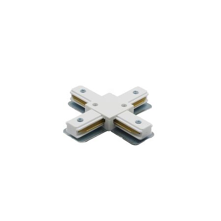 CROSS CONNECTOR FOR 1phase  SURFACE RAIL WHITE