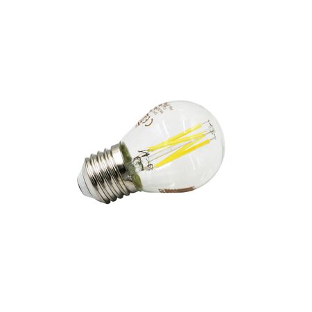 LED ΛΑΜΠΑ COG ΣΦΑΙΡΙΚΟ ΔΙΑΦΑΝΟ Ε27 4W ΝΤΙΜΑΡΙΖΟΜΕΝΟ ΘΕΡΜΟ