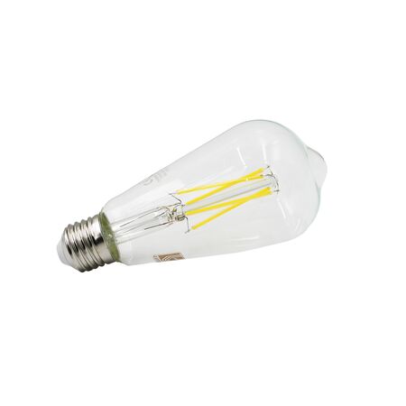 Led COG E27 Clear ST64 230V 8W Dimmable Warm White