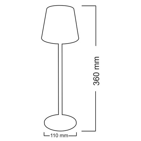 LED ΠΟΡΤΑΤΙΦ PC ΕΠΑΝΑΦΟΡΤΙΖΟΜΕΝΟ CCT 3W USB 5VDC ΜΑΥΡΟ