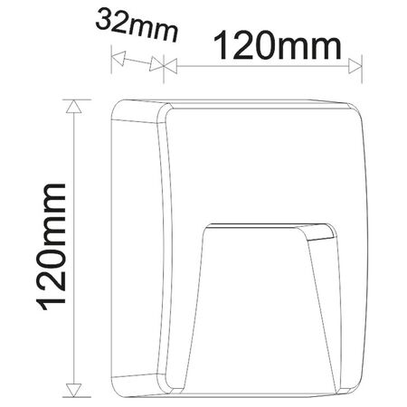 LED ΦΩΤΙΣ.PC ΕΠΙΤΟΙΧΟ ΕΜΜΕΣOY ΤΕΤΡΑΓΩΝΟ 3W 3000Κ IP65 ΓΚΡΙ