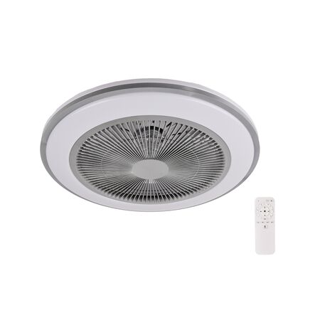 CEILING FAN UFO 20W CCT LED WITH REMOTE 56W SILVER