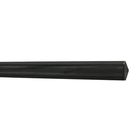Aluminum BLACK Led profile 2m wall mounted L type for led strip max W:12mm L:2m SET WITH 2 END CAPS AND FROSTED (MAT) COVER