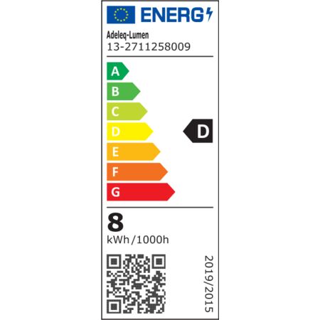 Led COG E27 Clear G125 230V 8W Dimmable Warm White