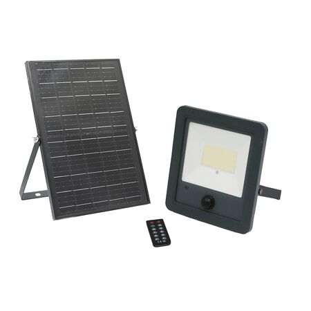 Solar Led floodlight with sensor 200W 2000lm 4000K graphite grey