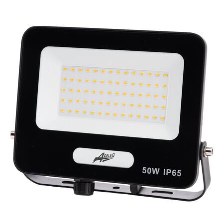 ΠΡΟΒΟΛΕΑΣ LED ΚΑΙ ΓΙΑ ΑΝΙΧΝΕΥΤΗ ΚΙΝΗΣΗΣ 50W 230V 6200K IP65 ΜΑΥΡΟΣ