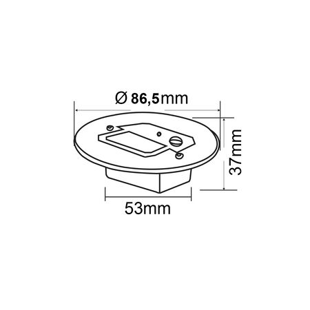 ΦΩΤΙΣΤΙΚΟ ΑΛΟΥΜ.ΕΠΕΚΤΕΙΝΟΜΕΝΟ ΧΩΝΕΥΤΟ+ΑΝΙΧΝΕΥΤΗ 2W CCT 230V IP20