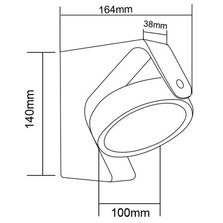 LED ΦΩΤΙΣΤ.ΑΛΟΥΜ.ΕΠΙΤΟΙΧΟ ΠΕΡΙΣΤΡΕΦΟΜΕΝΟ CCT 13W IP65 ΑΣΠΡΟ