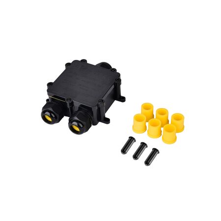 ΚΟΥΤΙ ΔΙΑΚΛΑΔ. 80*80*35mm 3ΕΞΟΔΩΝ ΓΙΑ ΚΑΛΩΔΙΑ 0.5-4mm IP68