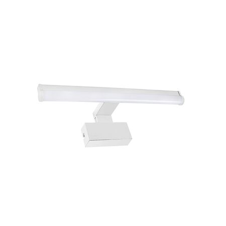 LED ΦΩΤΙΣΤ.ΛΟΥΤΡΟΥ ΣΤΡΟΓΓΥΛΟ ΑΛΟΥΜΙΝΙΟ&PC 40cm 8W IP44 CCT ΛΕΥΚΟ