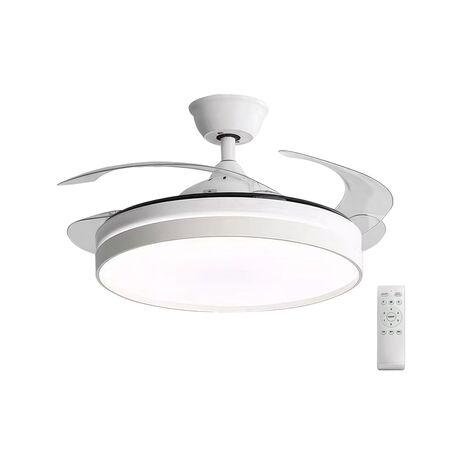 Ceiling Fan white Φ46 DC32W Led 36W with controller, white