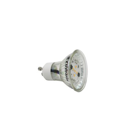 LED ΛΑΜΠΑ GU10 ΓΥΑΛΙΝΟ 5W 230V 105° ΨΥΧΡΟ 6200Κ