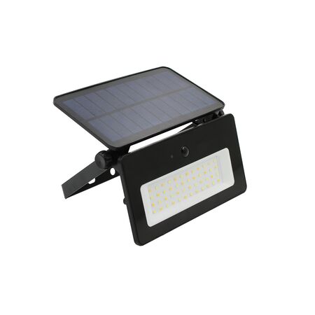 Solar Led floodlight with PIR sensor 1200lm CCT black