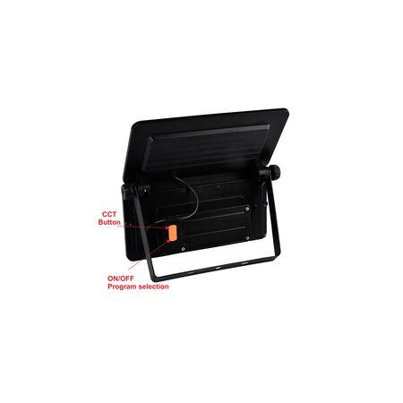 Solar Led floodlight with PIR sensor 1200lm CCT black