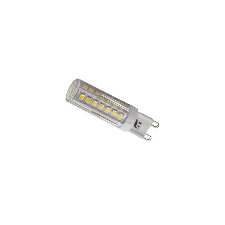 LED ΛΑΜΠΑ SMD ΚΕΡΑΜΙΚΟ G9 5W 230VAC ΔΙΑΦΑΝΗ ΛΕΥΚΟ 4000Κ